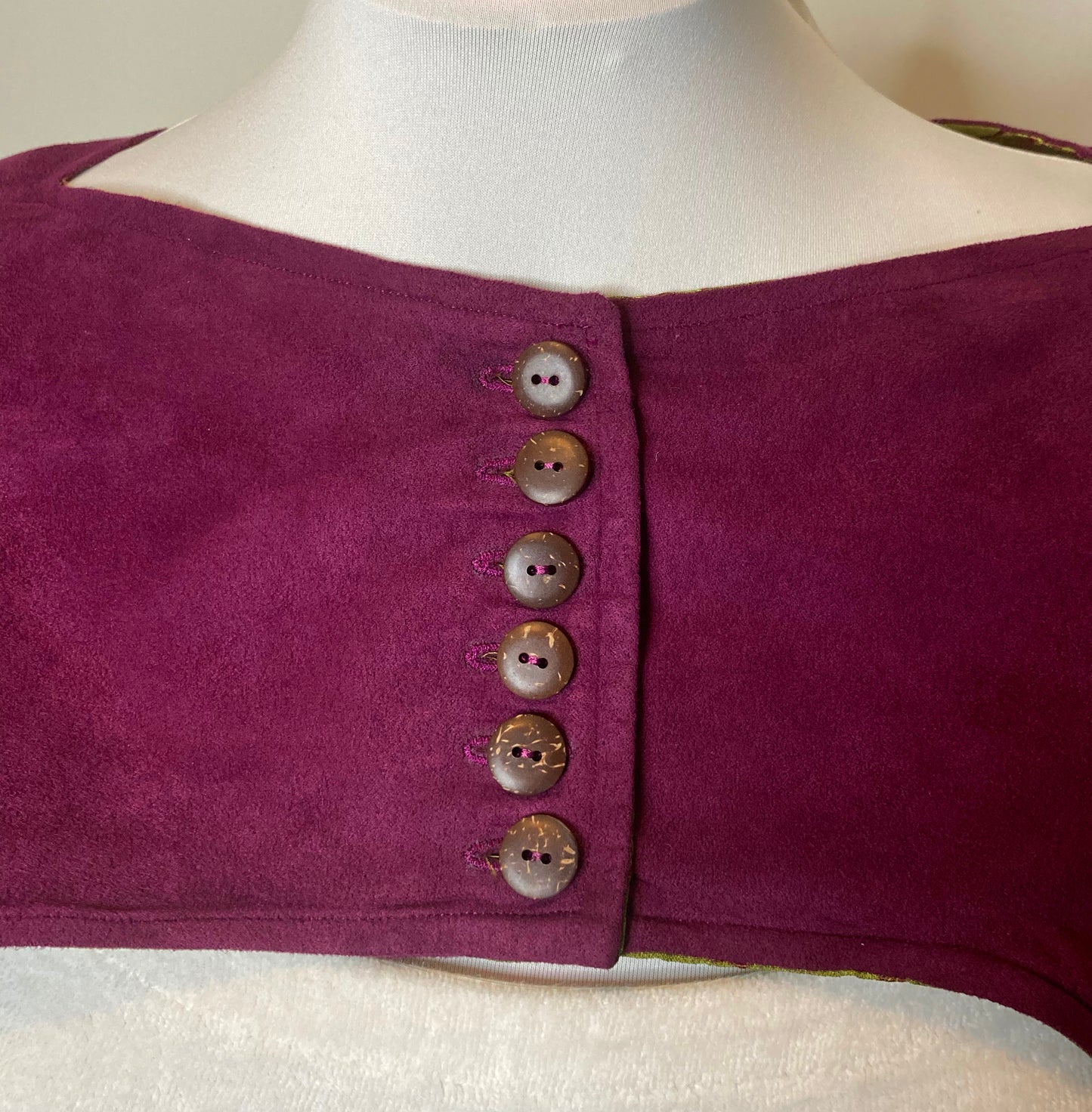 Reversible Short Button-up Cape
