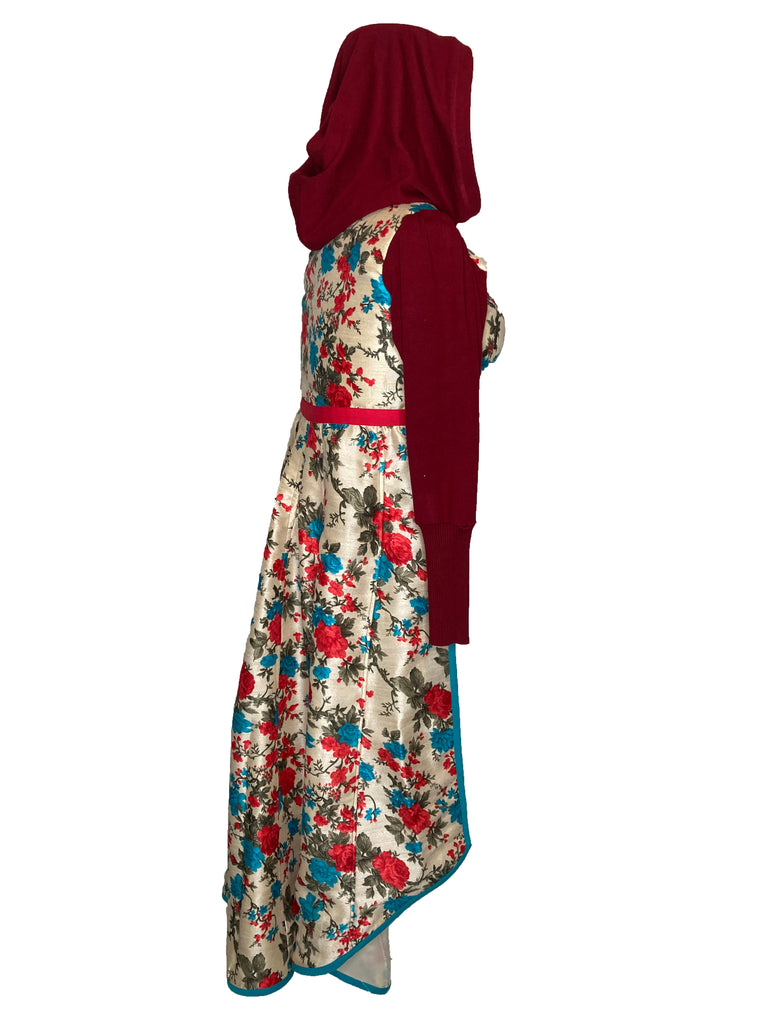 Grown Up Red Riding Hood - Floral Tailcoat