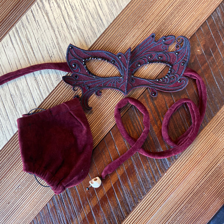 Red & Black Masquerade Mask